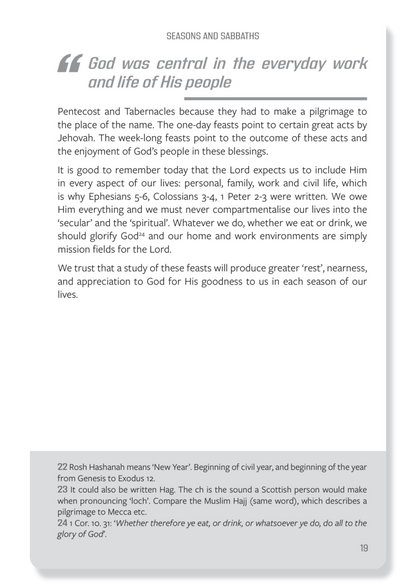 7 Feasts of Jehovah