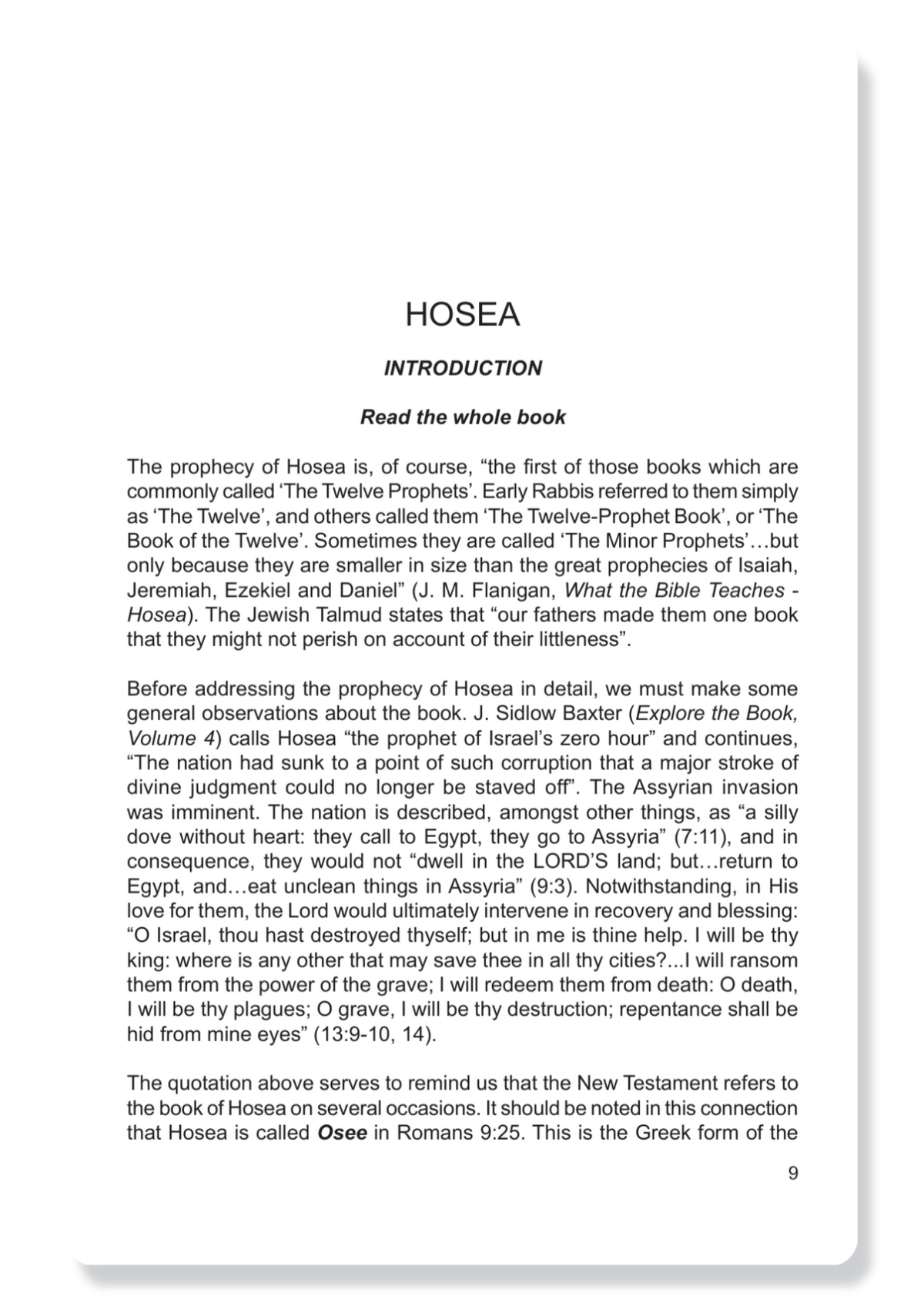 Hosea, Joel, Amos & Obadiah