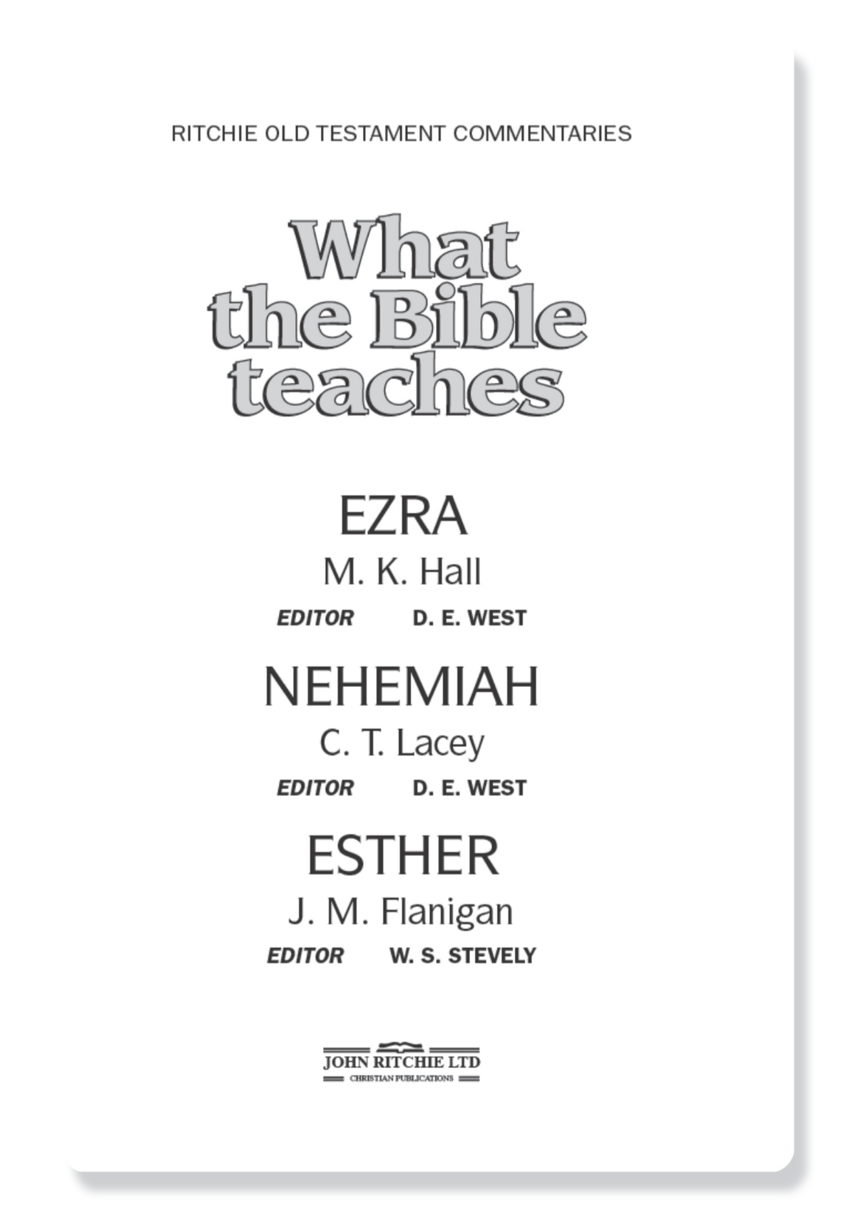 Ezra, Nehemiah & Esther