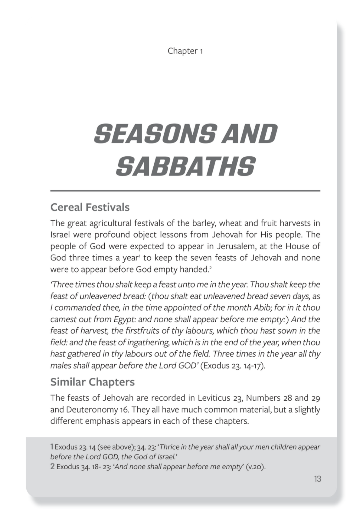 7 Feasts of Jehovah