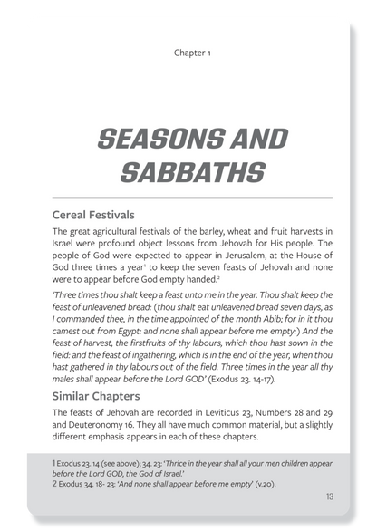 7 Feasts of Jehovah