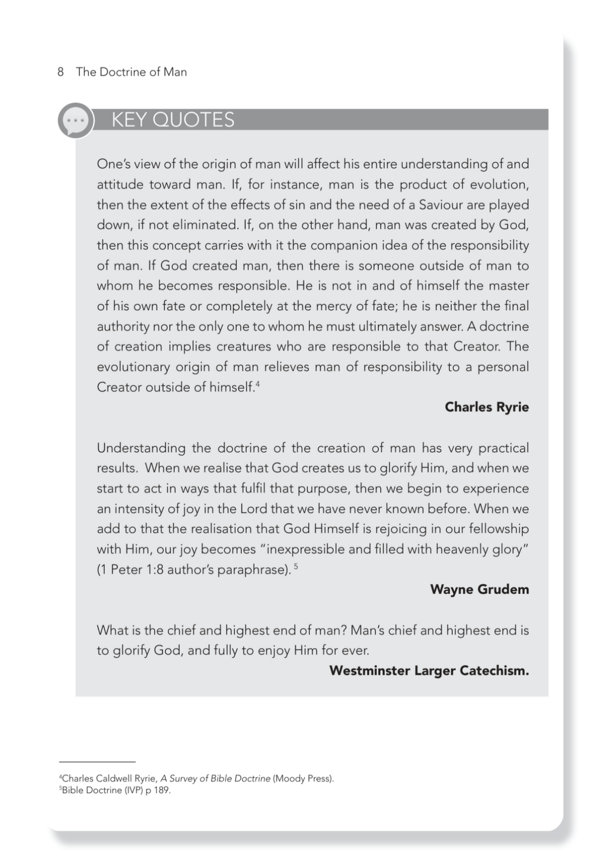 Book 6: The Doctrine of Man