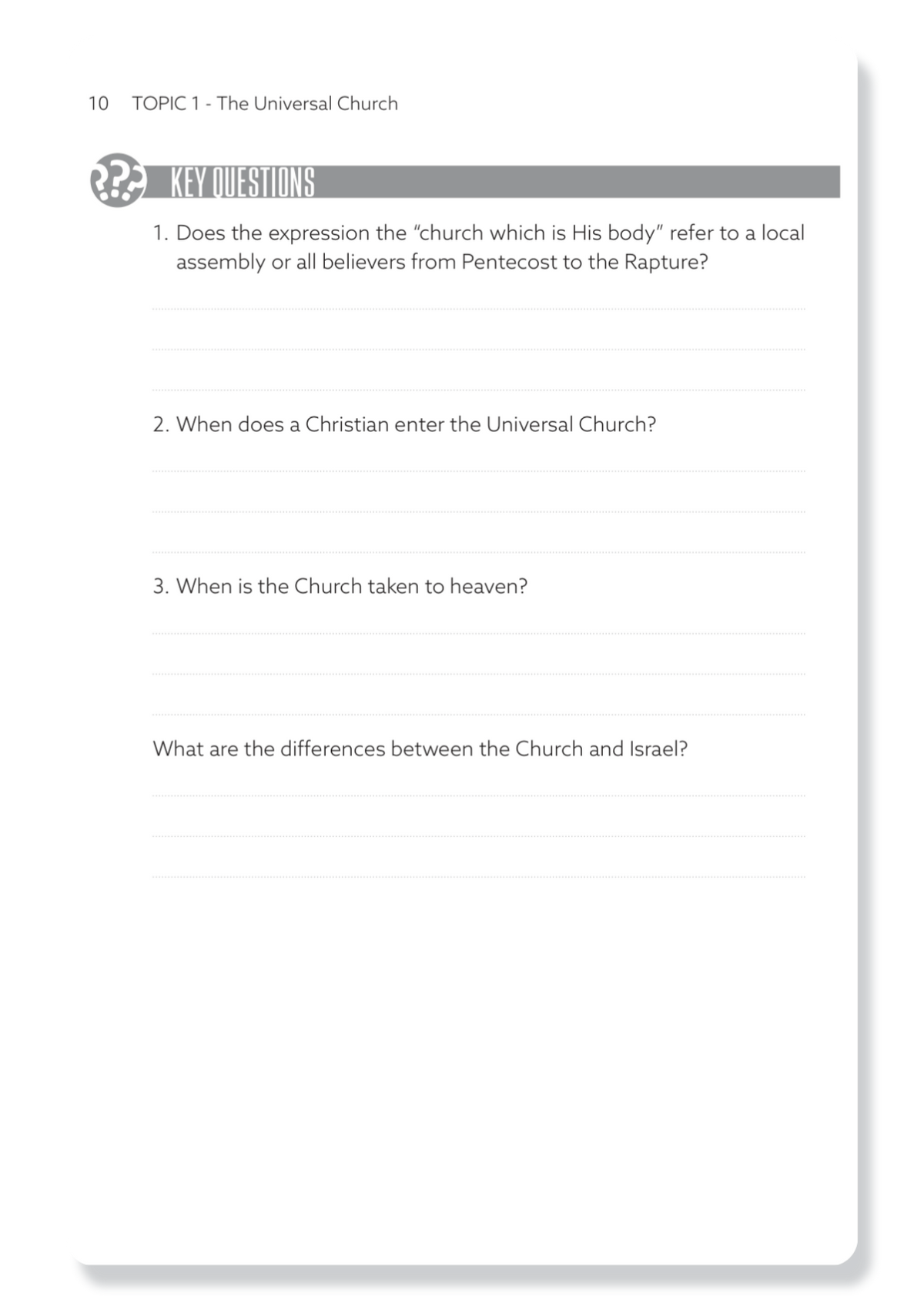 Book 1: The Church