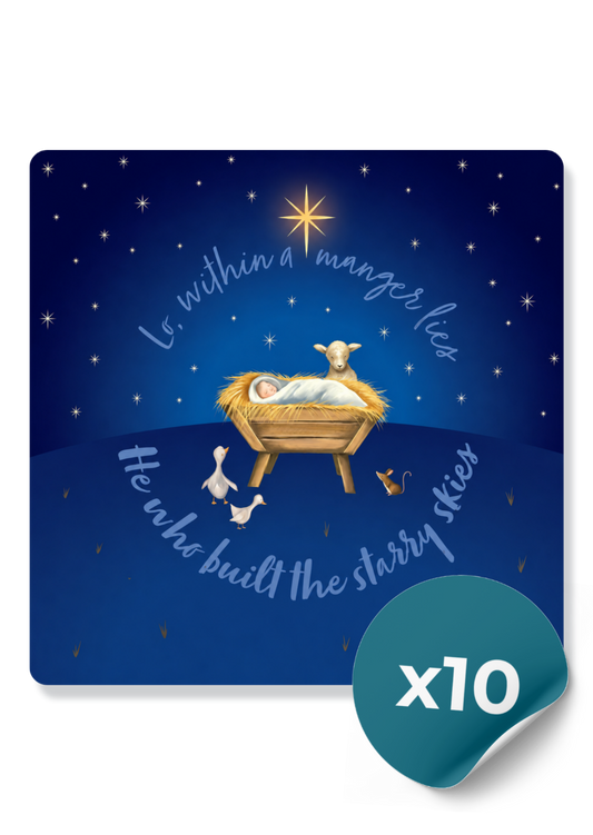 Compassion Charity Christmas Cards: Within a Manger (10 Cards)