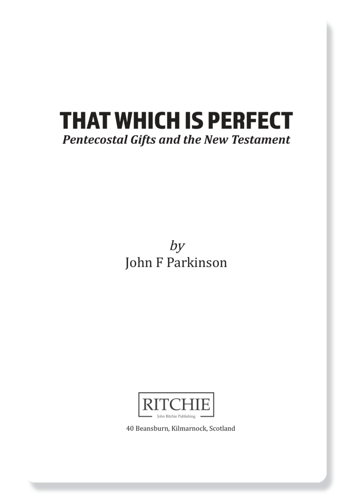 That Which Is Perfect