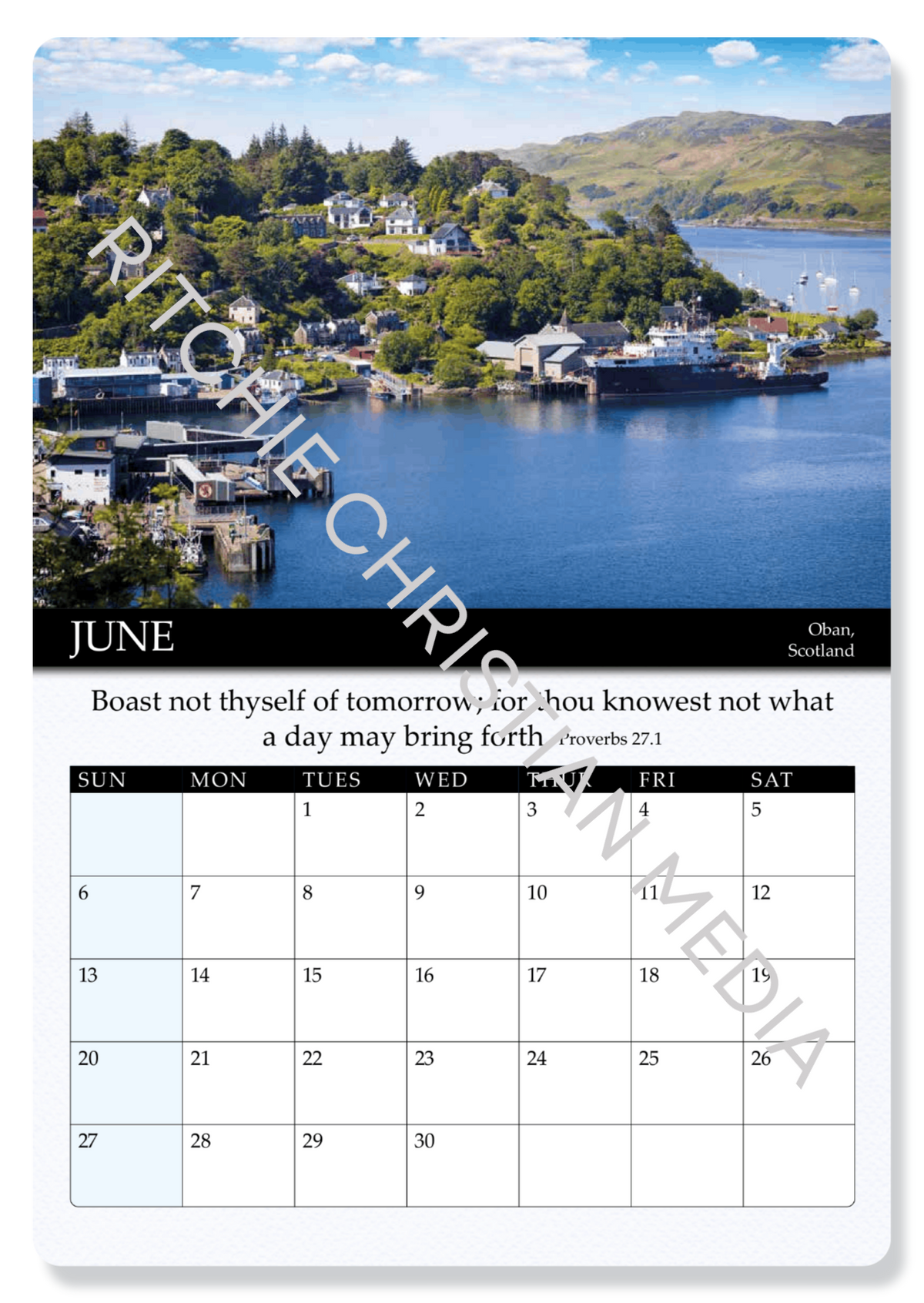 Gospel Calendar 2027