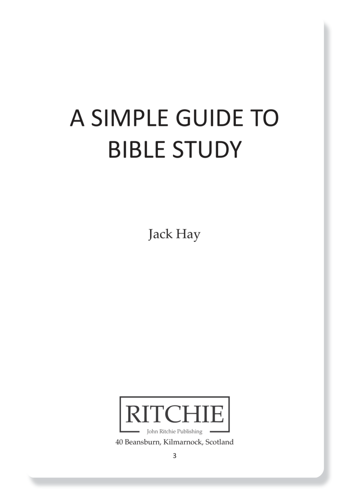 A Simple Guide To Bible Study