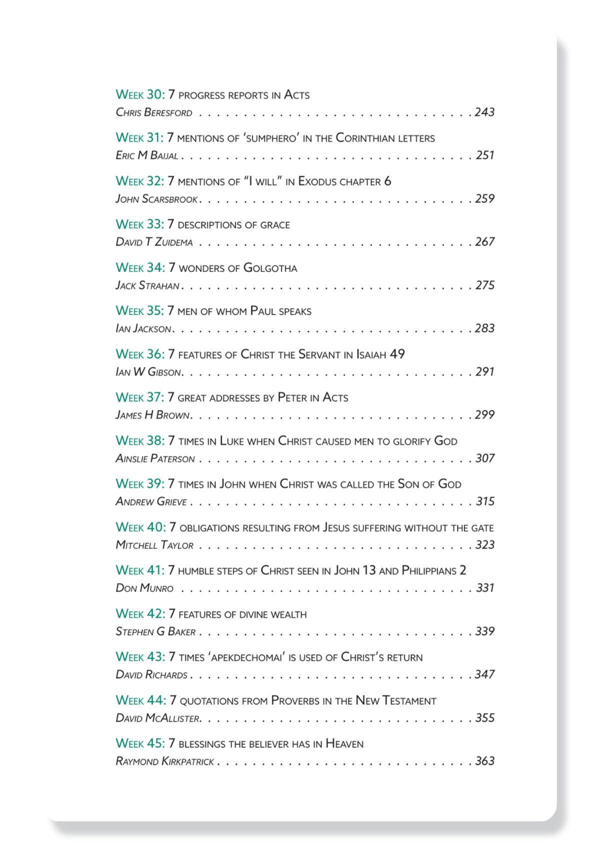 Scripture Sevens Volume 3