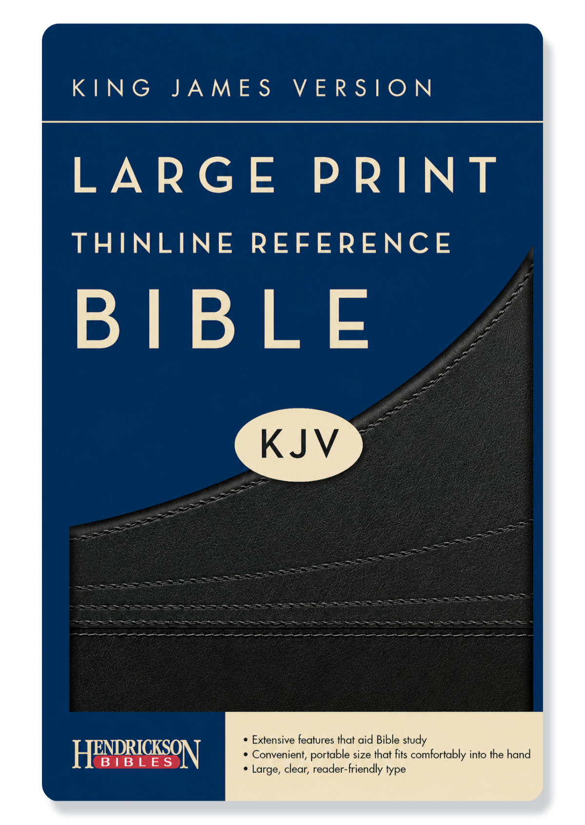 KJV Large Print Thinline Reference Bible Imitation Leather (Black)