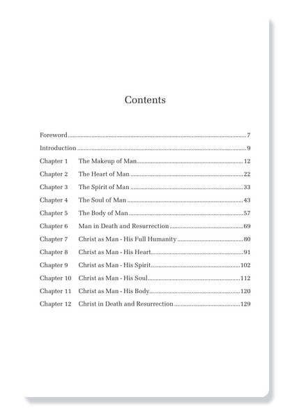 Man's Humanity Christ's Manhood