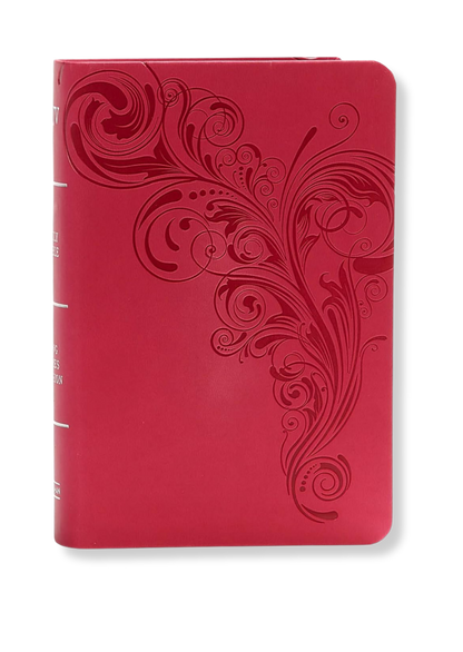 KJV Large Print Compact Reference Bible, Leathertouch (Pink)