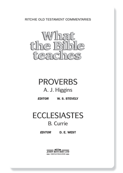 Proverbs & Ecclesiastes
