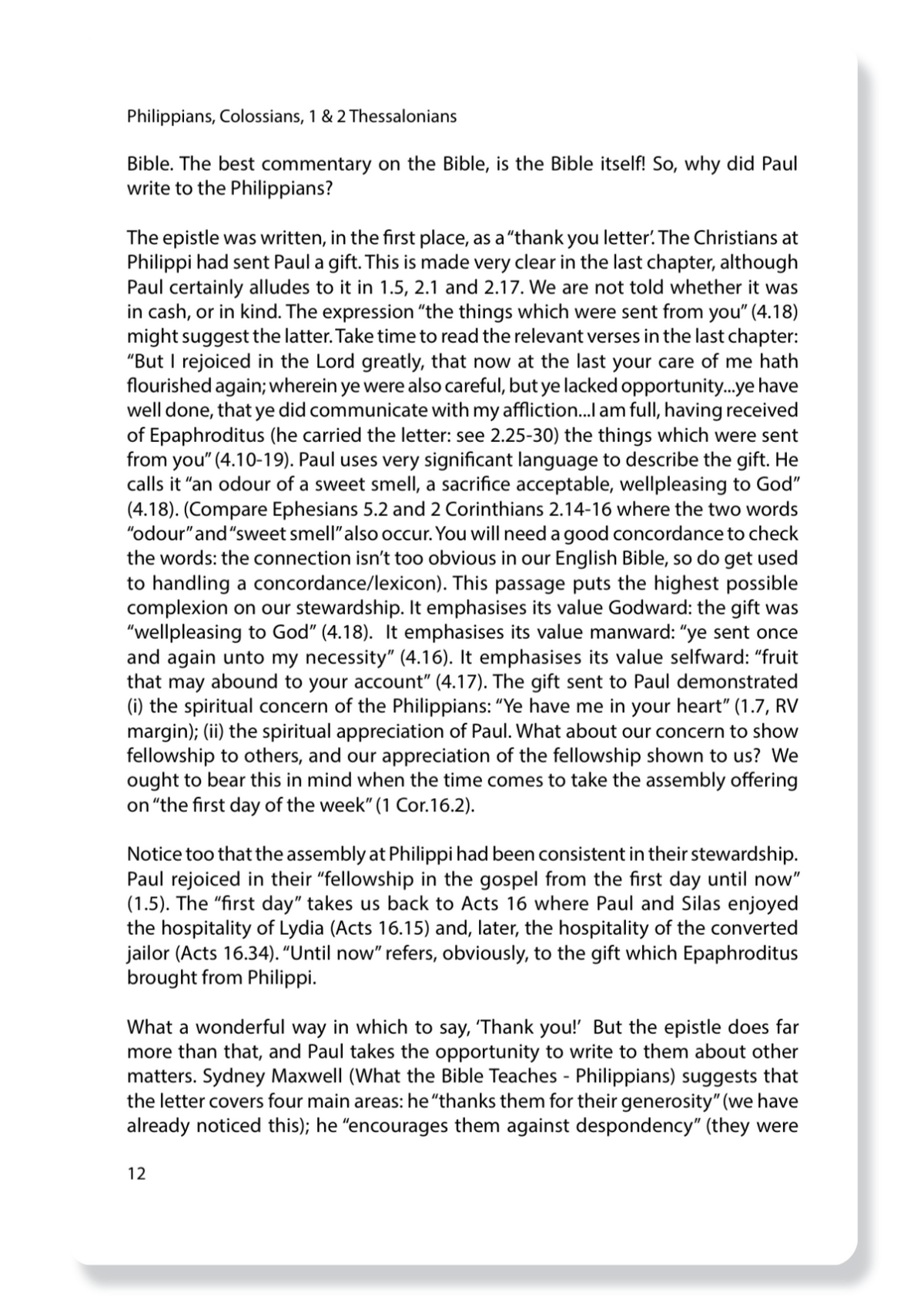 Philippians, Colossians, 1 Thessalonians & 2 Thessalonians