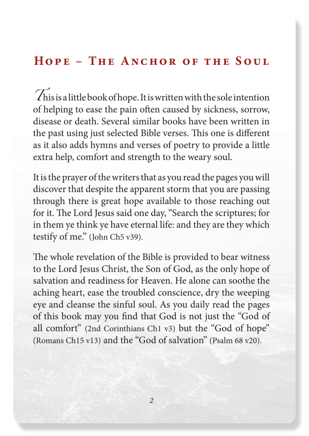 Hope, The Anchor Of The Soul
