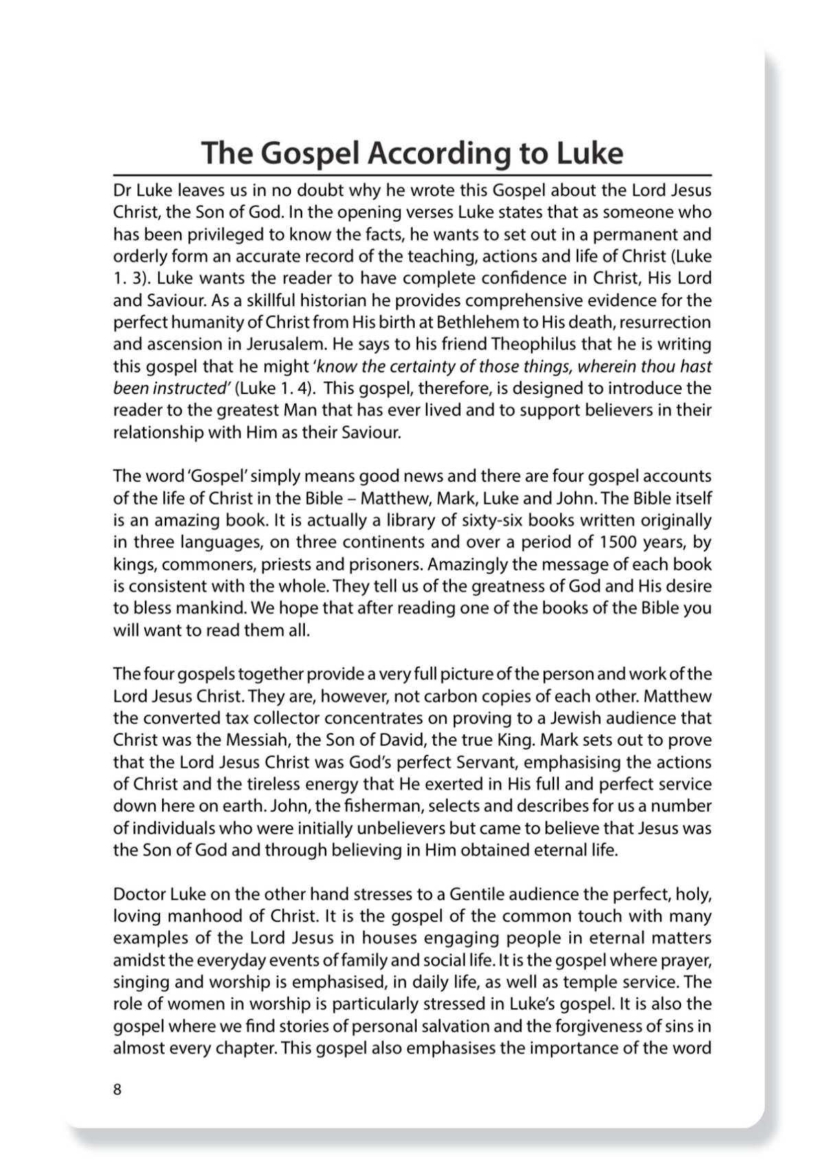 The Gospel of Luke, with Notes
