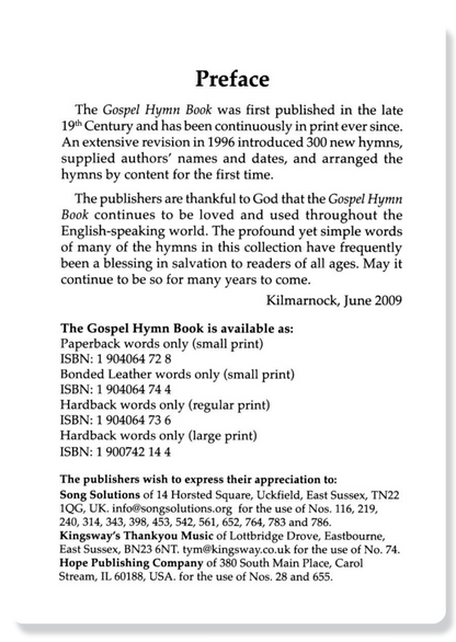 New Gospel Hymn Book