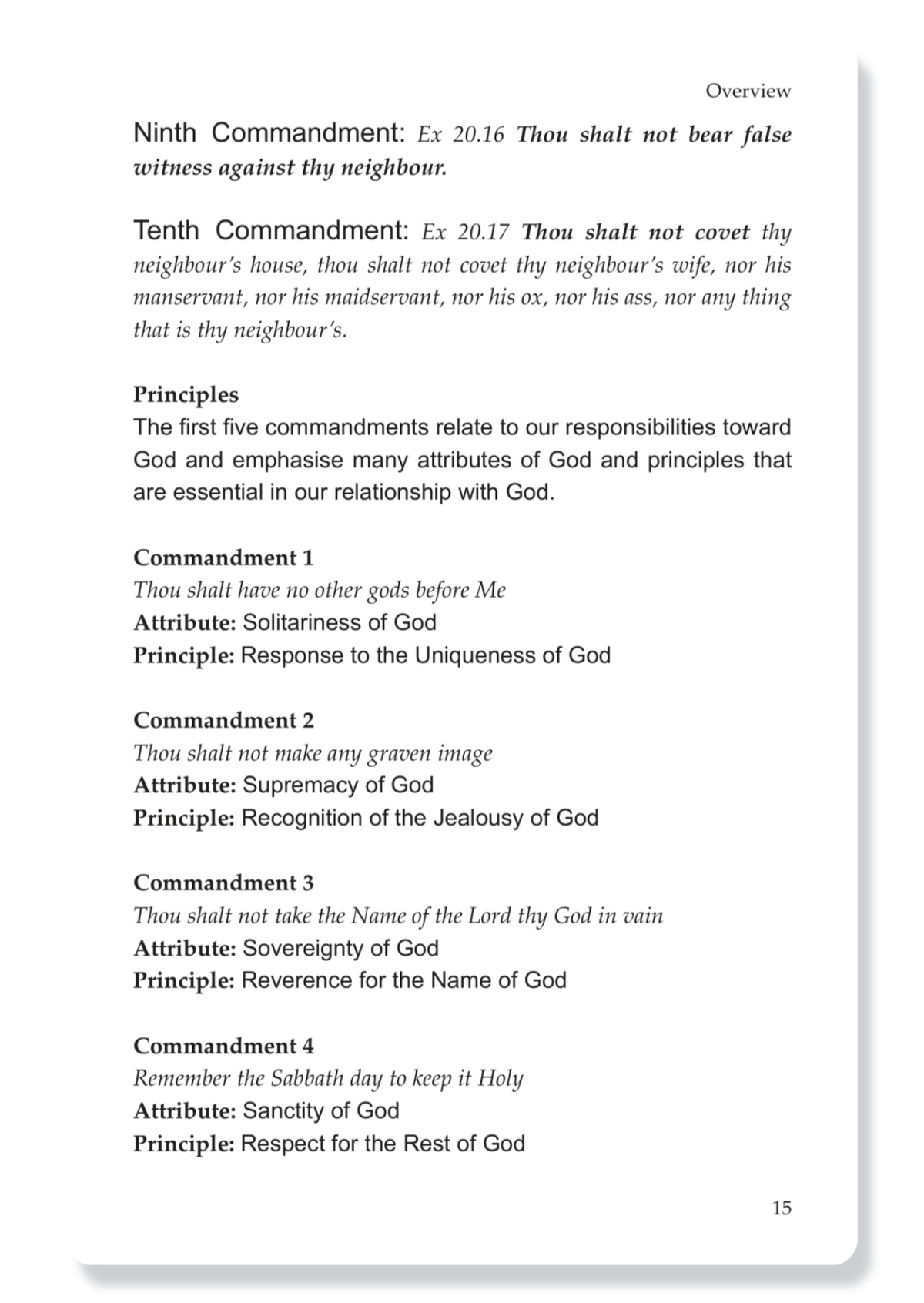 10 Commandments