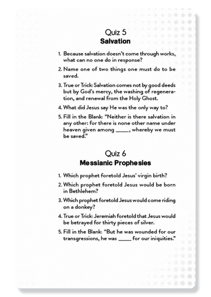 Quick Bible Quizzes