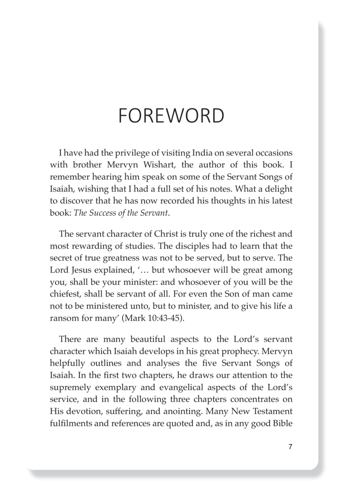 The Success of the Servant