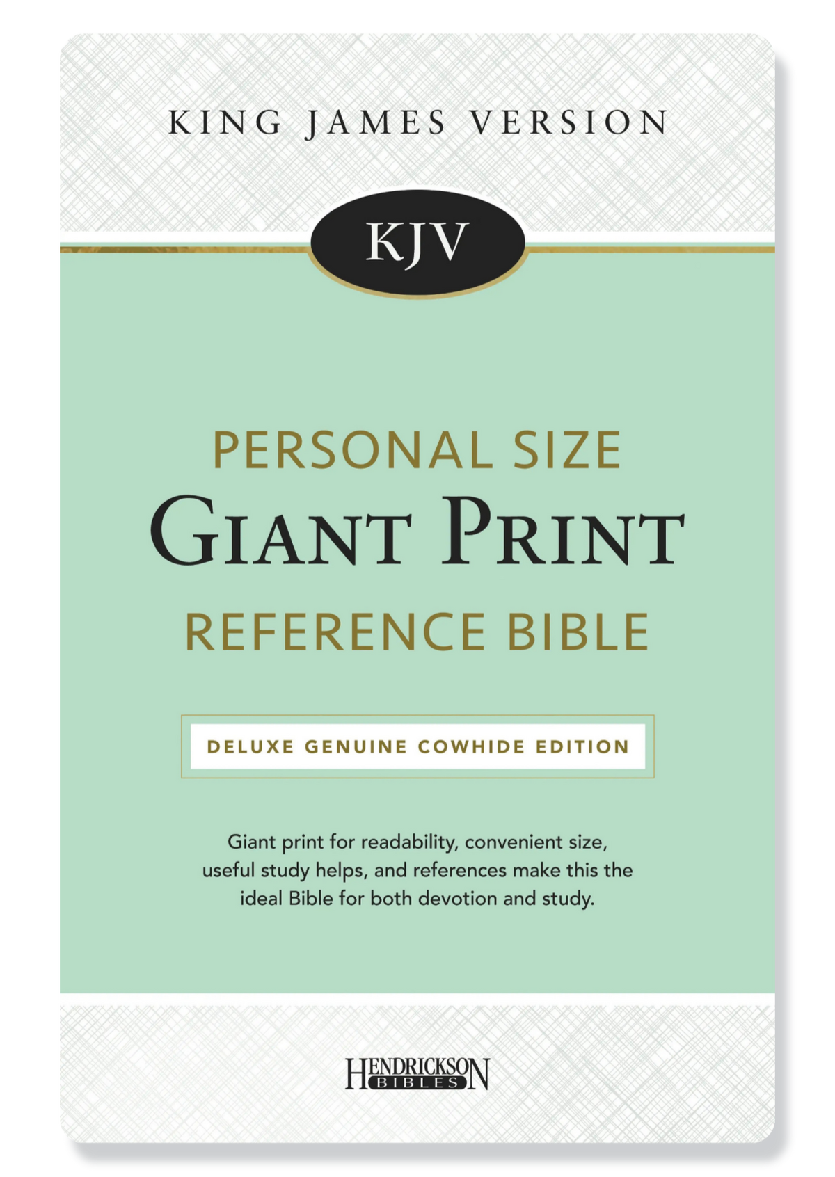 KJV Personal Size Giant Print Reference Bible Bonded Leather (Black)