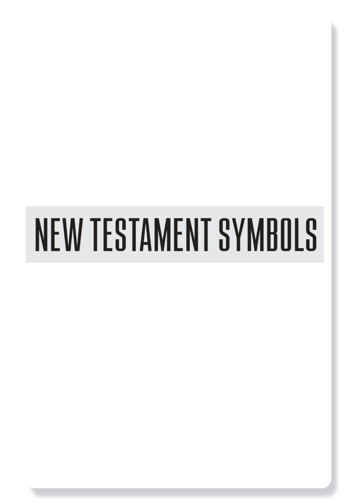 Book 3: New Testament Symbols