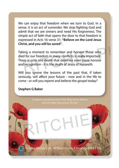 Remembrance Day: Honouring Those Who Died