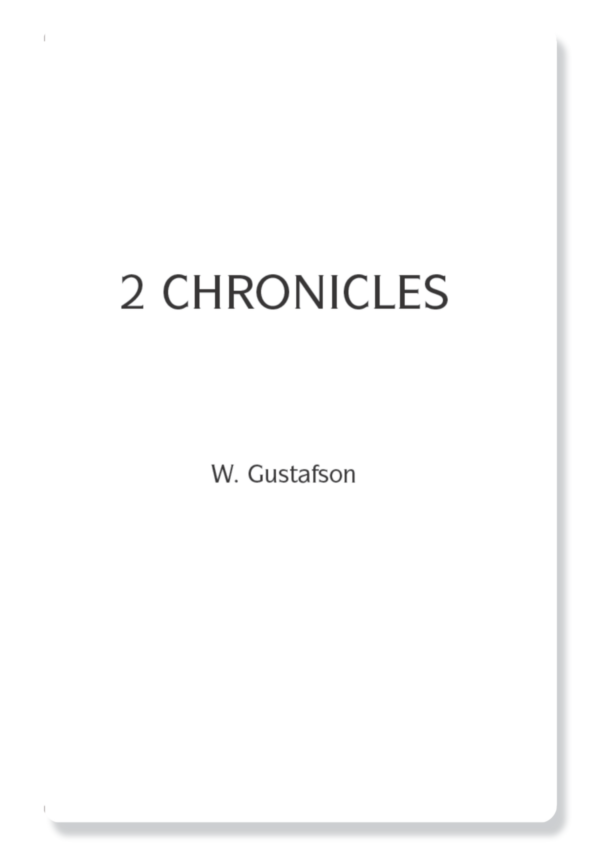 2 Chronicles