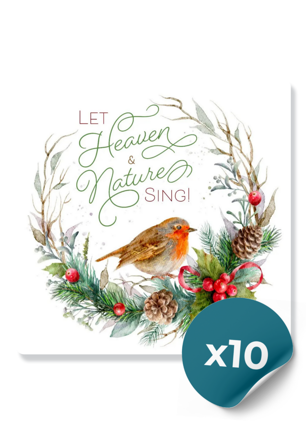 Compassion Charity Christmas Cards: Let Heaven & Nature Sing (10 Cards)