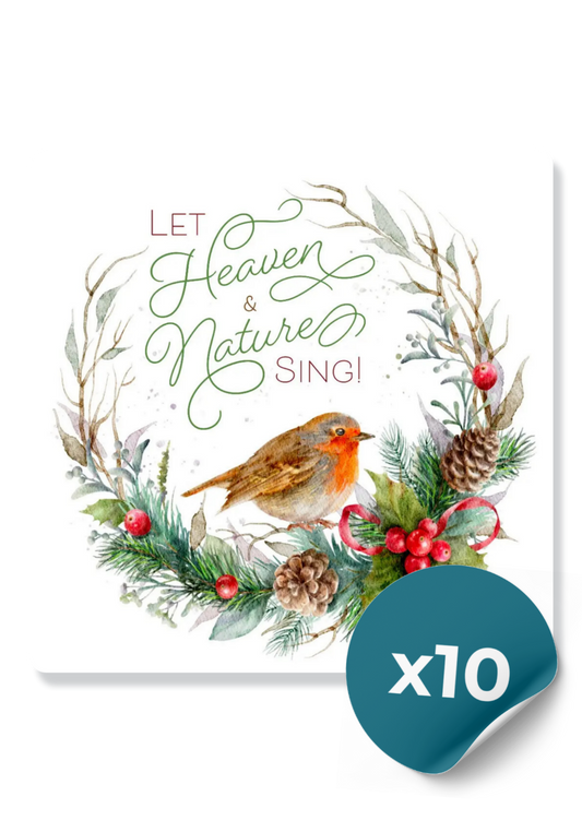 Compassion Charity Christmas Cards: Let Heaven & Nature Sing (10 Cards)