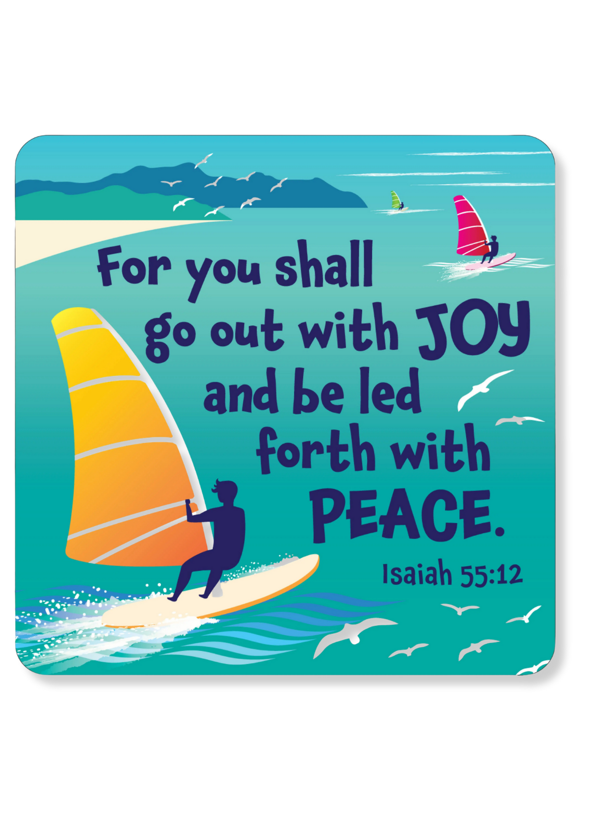 Go Out With Joy Christian Coaster