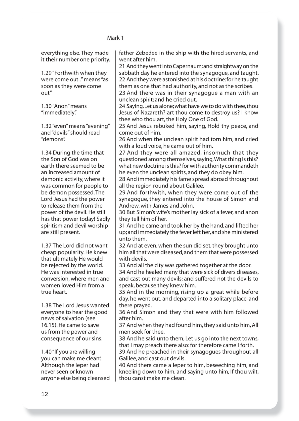 The Gospel of Mark, with Notes