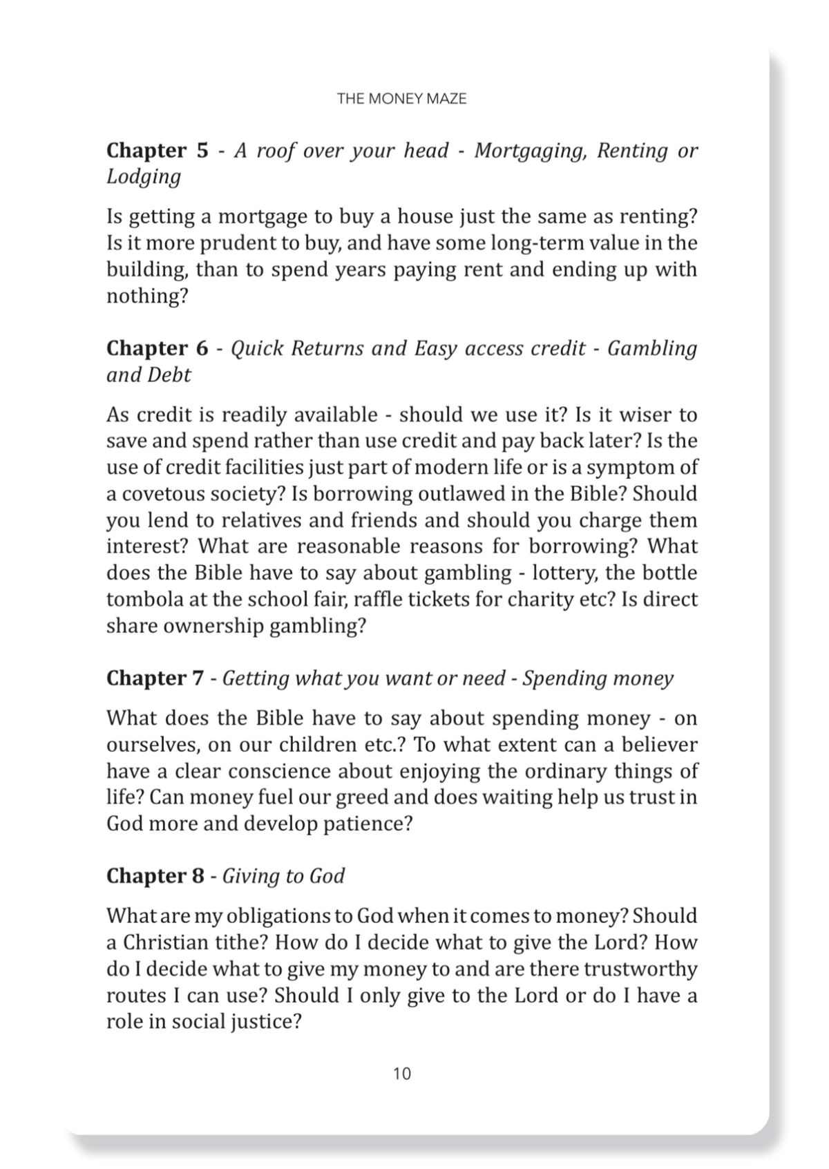 The Money Maze
