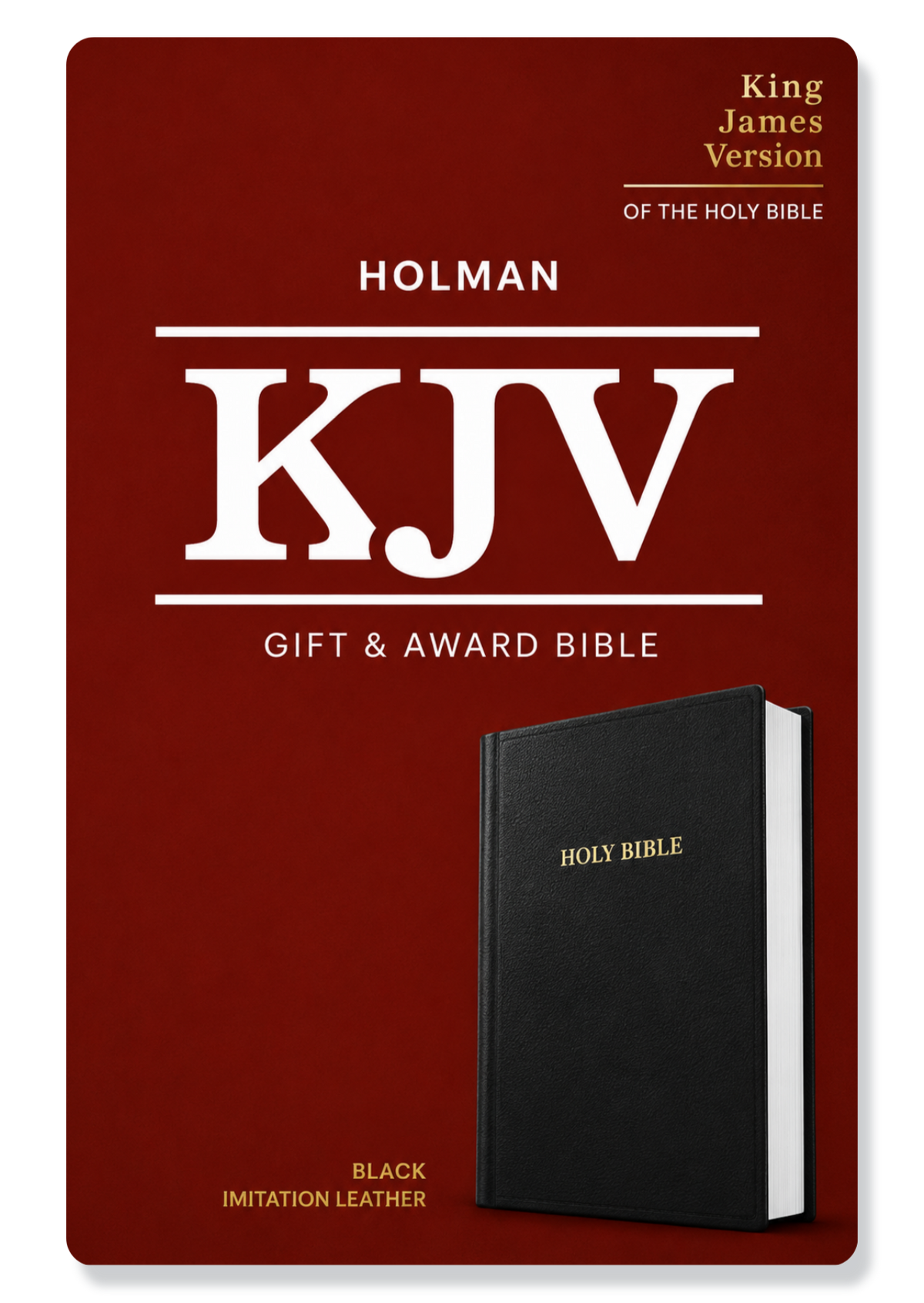 KJV Gift And Award Bible, Imitation Leather (Black)