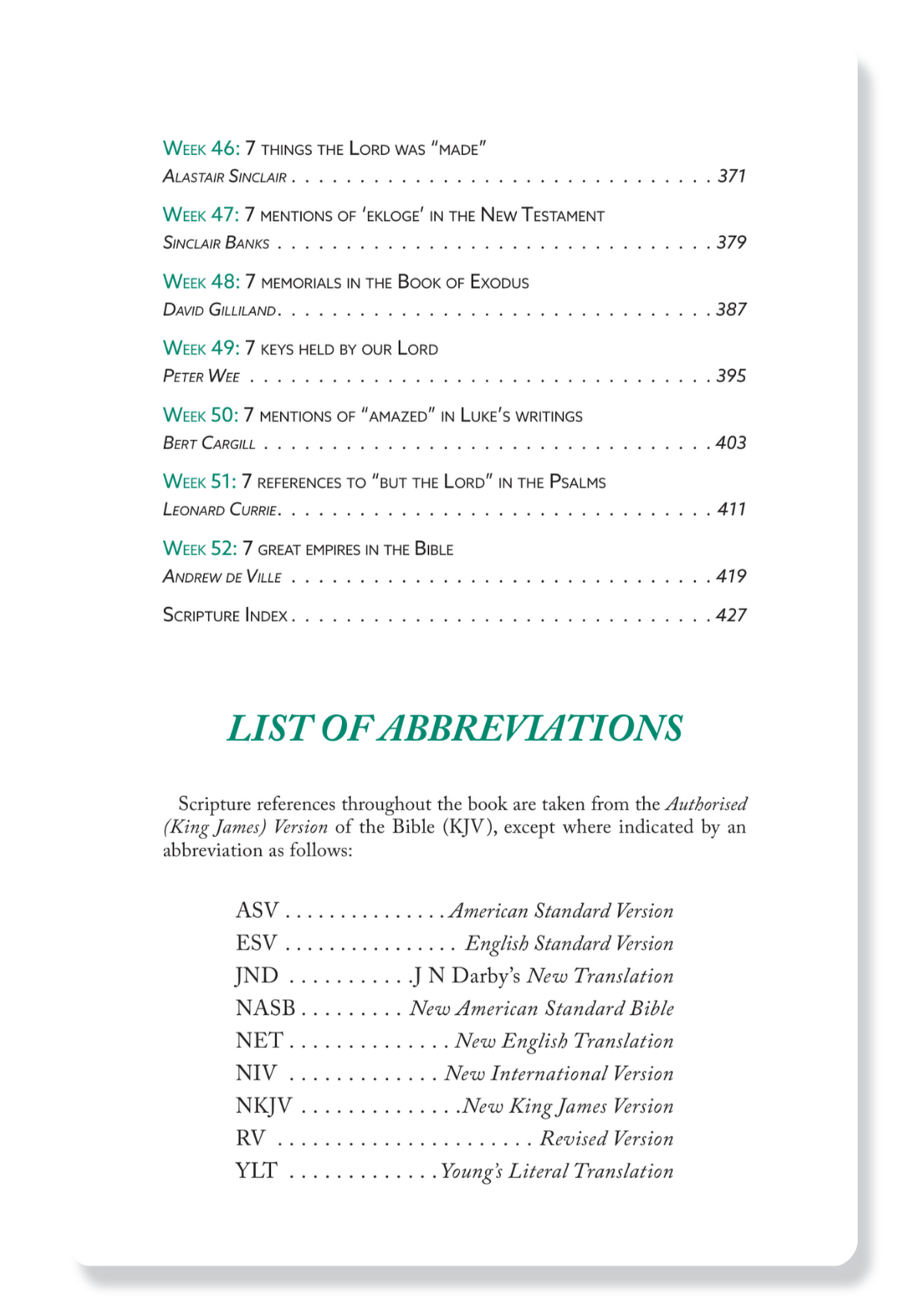 Scripture Sevens Volume 3