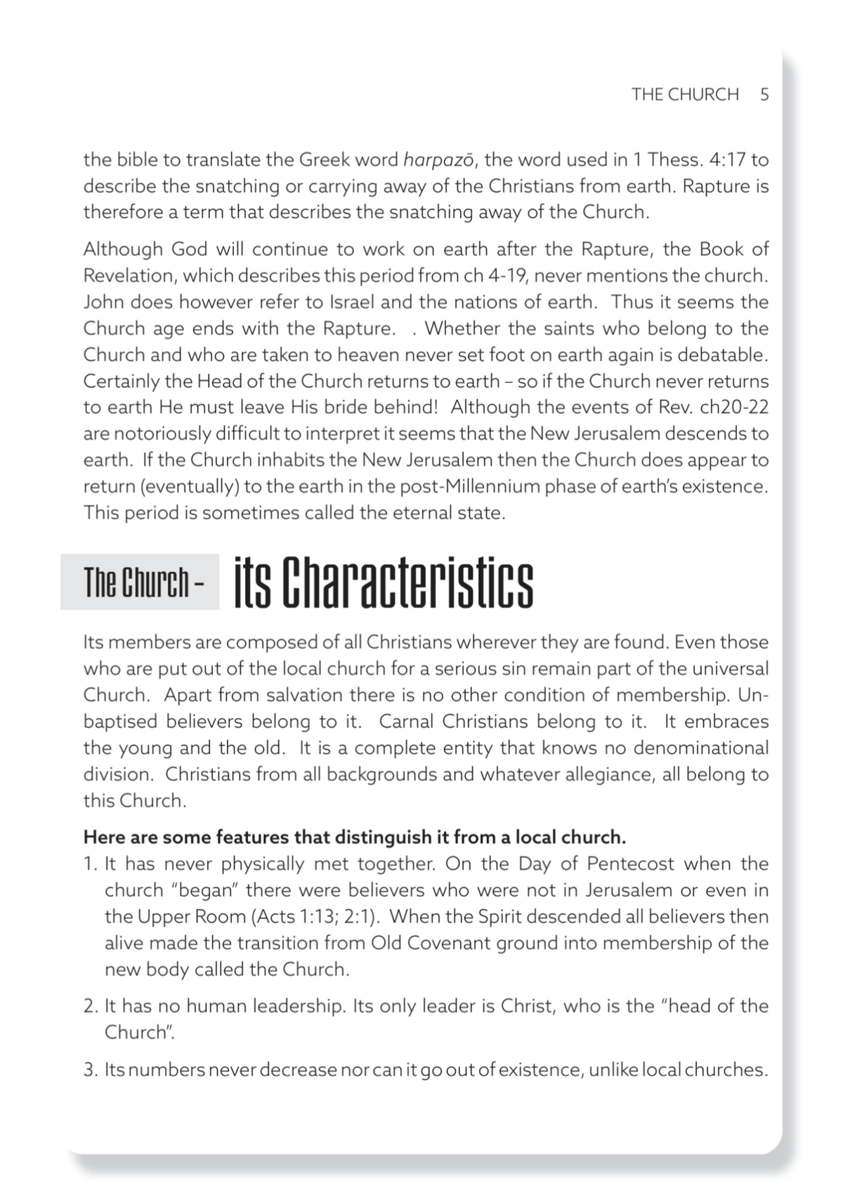 Book 1: The Church