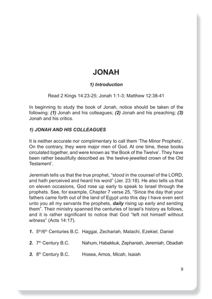 Jonah, Micah, Nahum & Habakkuk