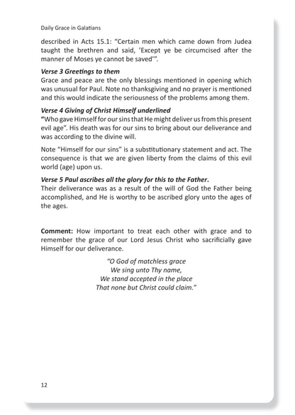Daily Grace in Galatians