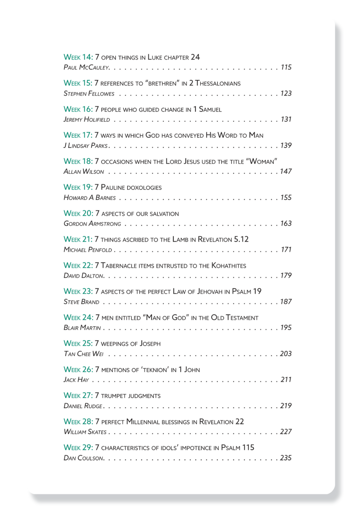 Scripture Sevens Volume 3