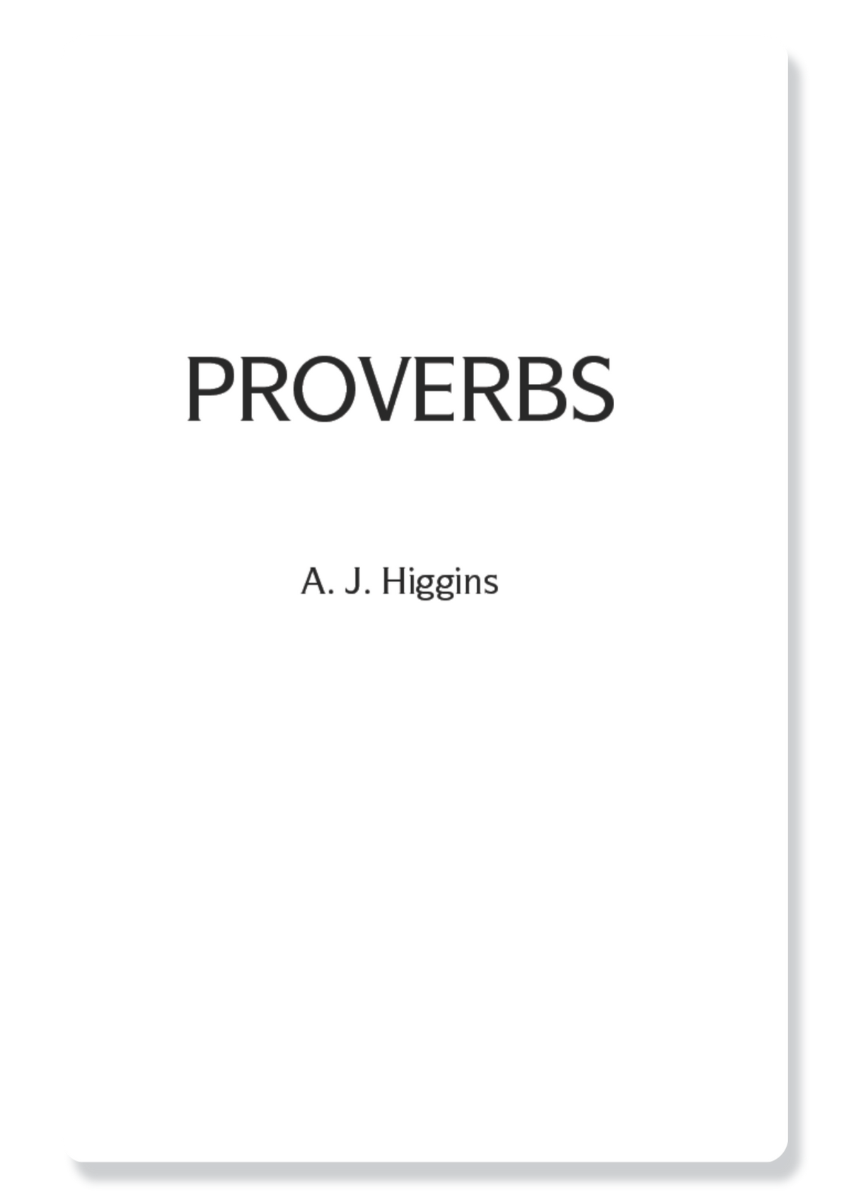 Proverbs & Ecclesiastes