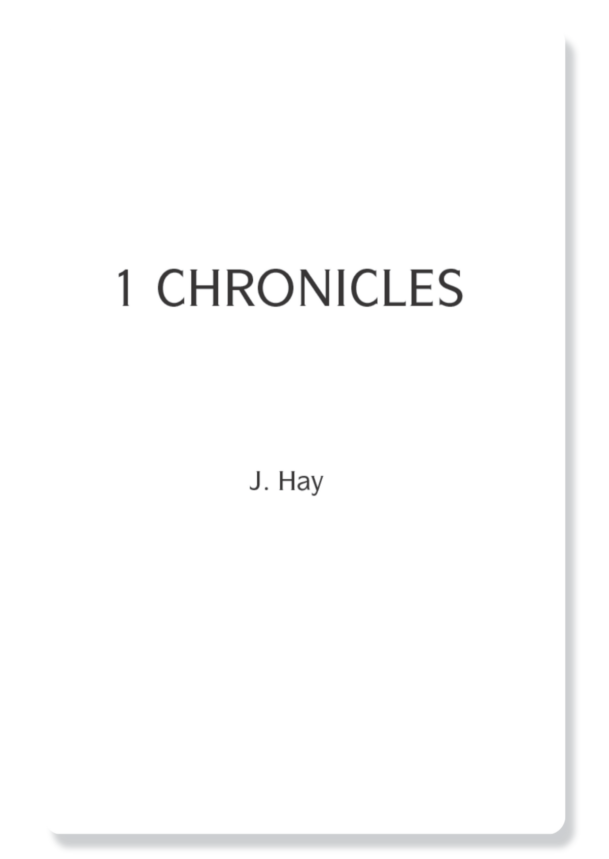 1 Chronicles