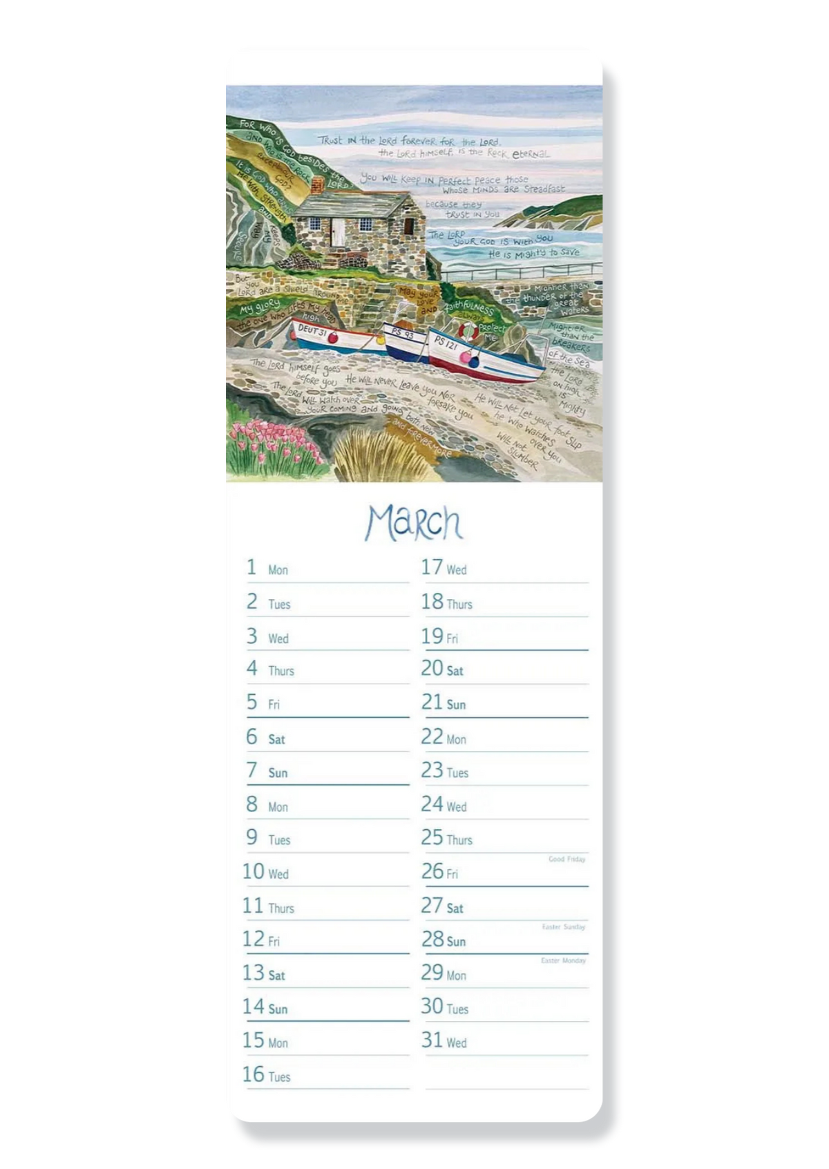 Hannah Dunnett Slim Calendar