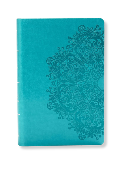 KJV Large Print Personal Size Reference Bible, Leathertouch (Teal)