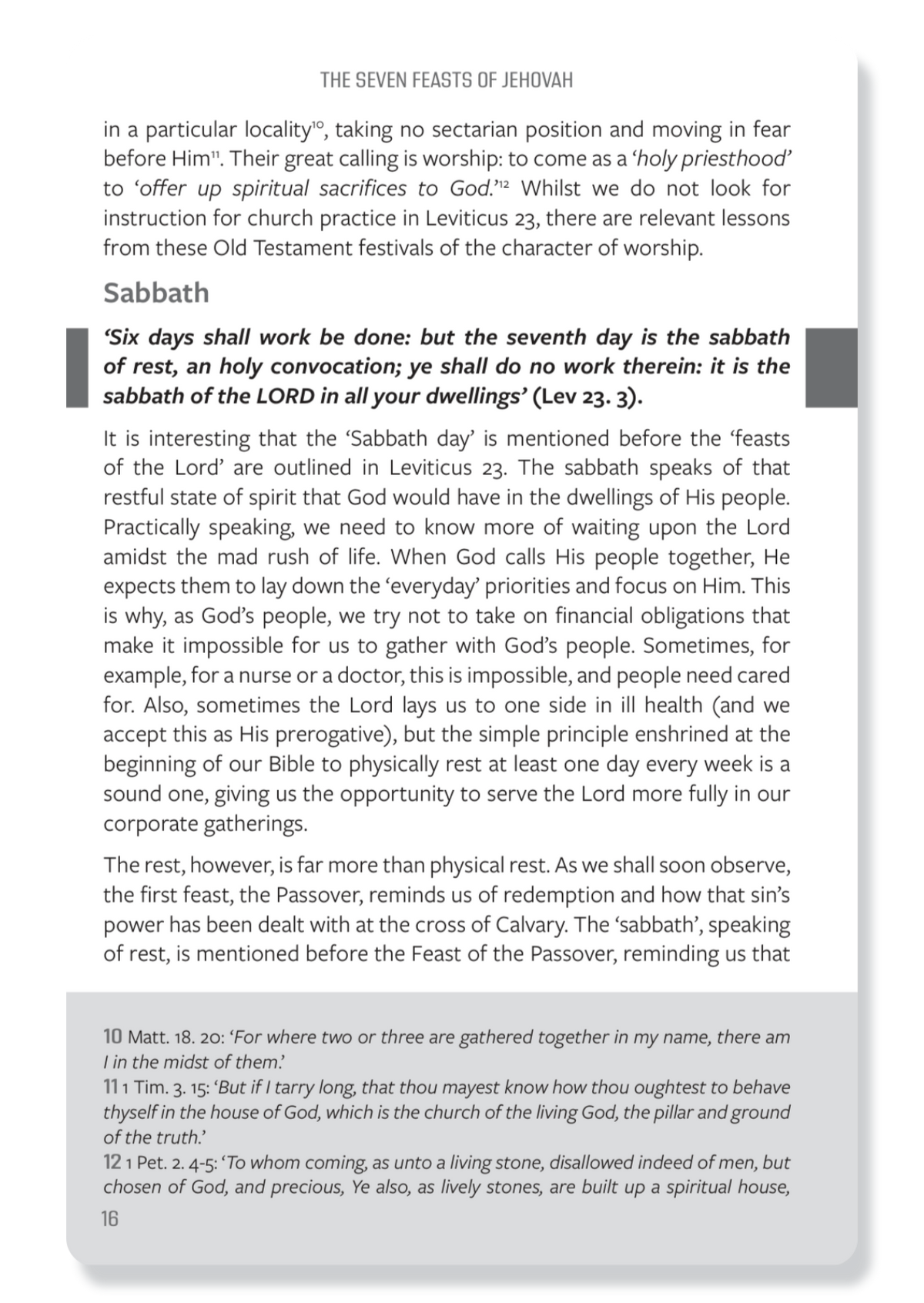 7 Feasts of Jehovah
