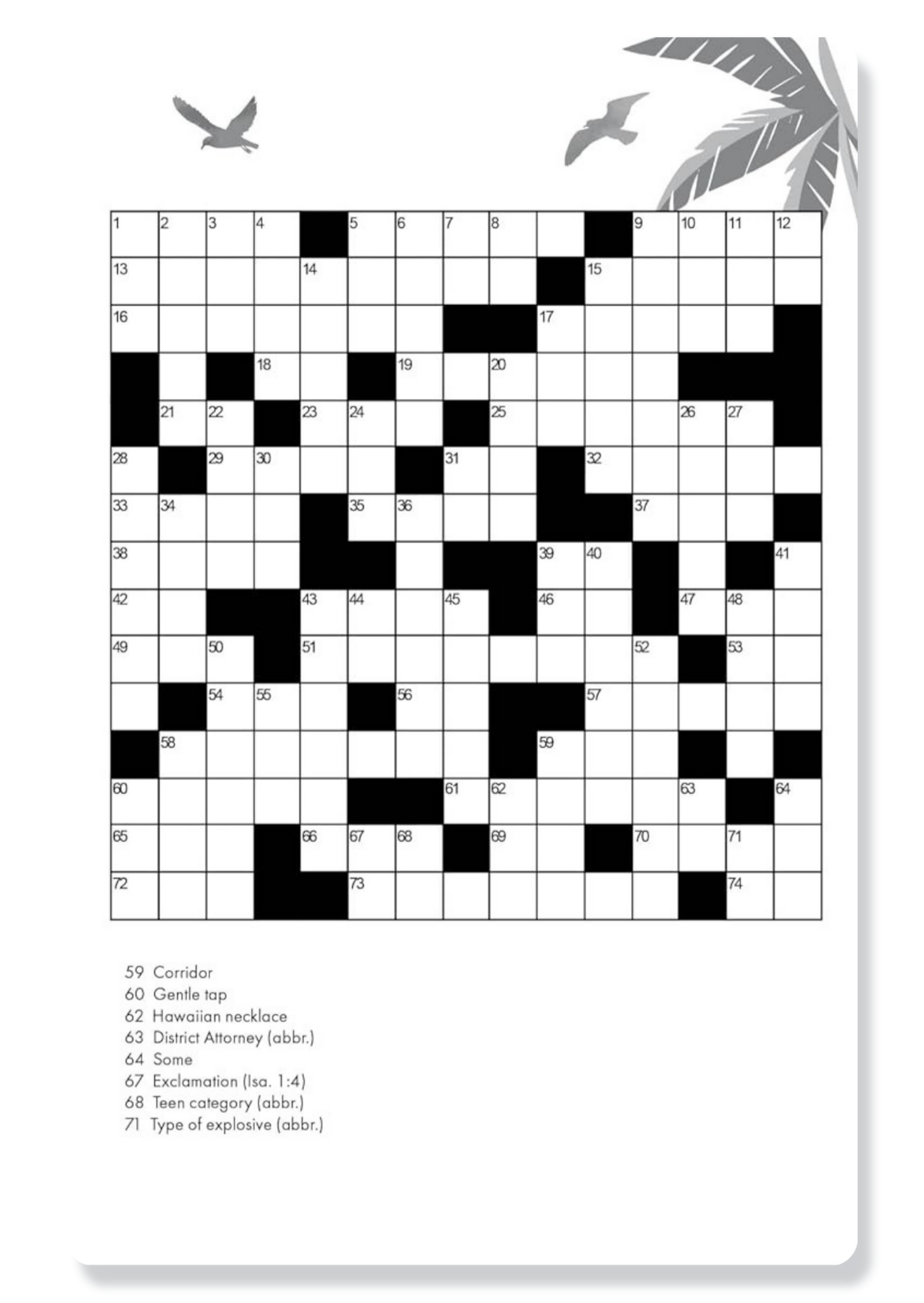 Relaxing Bible Crosswords