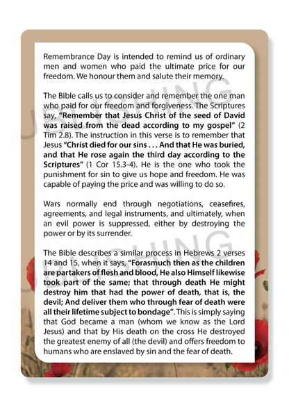 Remembrance Day: Honouring Those Who Died