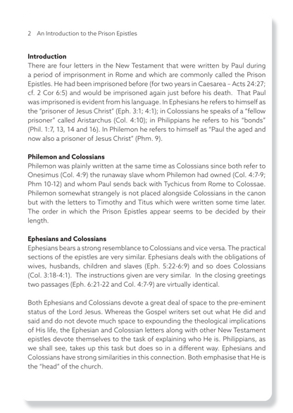 Book 5: The Prison Epistles