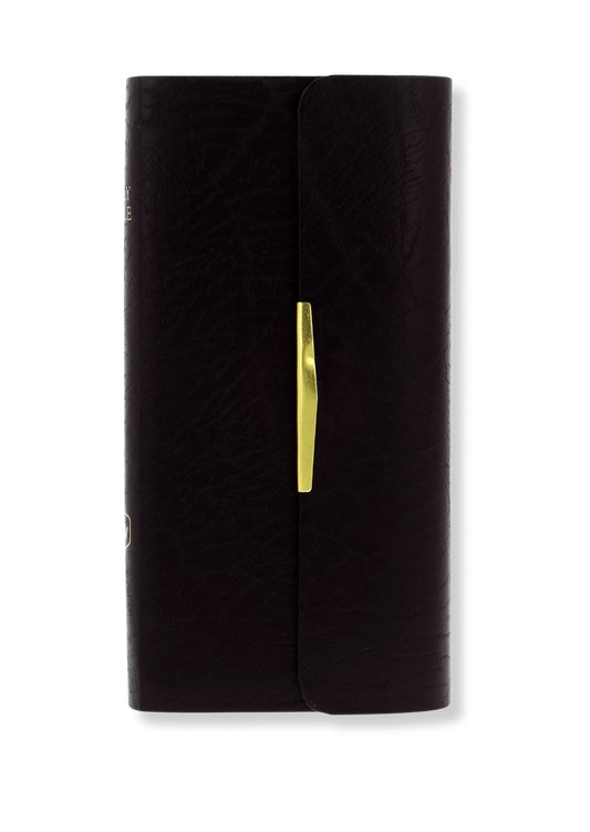 NKJV Pocket Companion Bible Leather (Black)