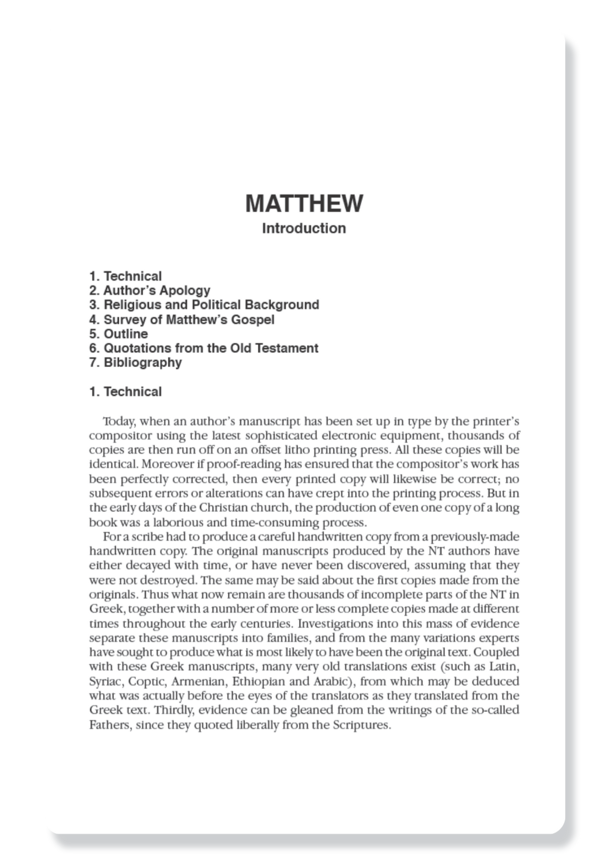 Matthew & Mark