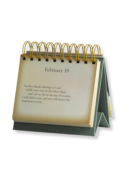 "Psalms, Beside Still Waters" Perpetual Calendar DayBrightener