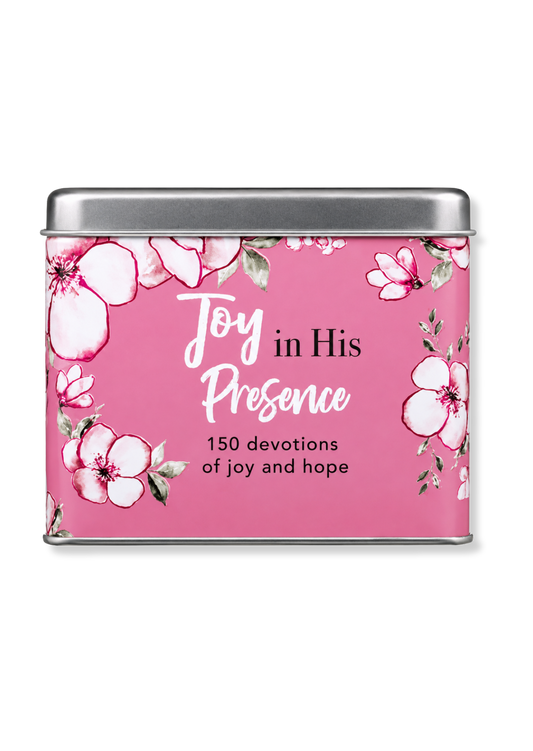 Joy in His Presence Devotional Card Tin
